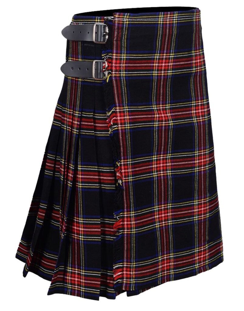 Black Stewart Premium Tartan Kilt